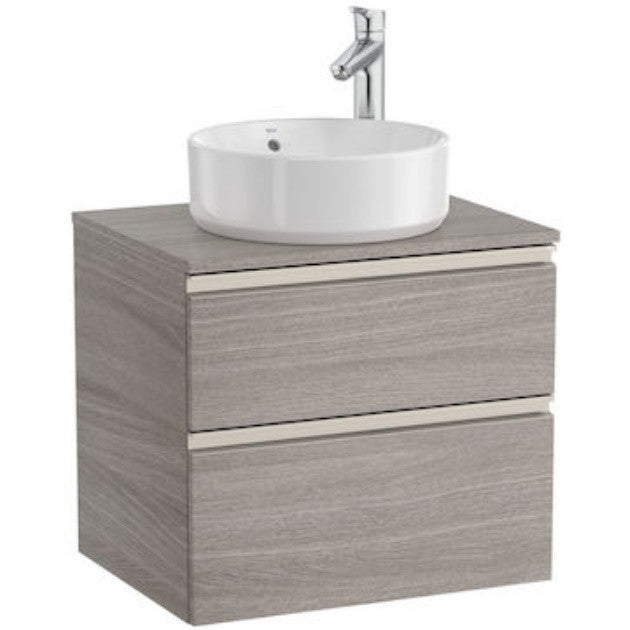 The Gap Masca lavoar baie suspendata cu 2 sertare 60x46xH54 cm, maro