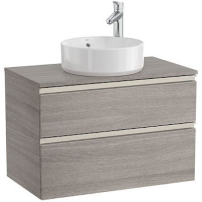 The Gap Masca lavoar baie cu blat si 2 sertare 80x46 cm, maro