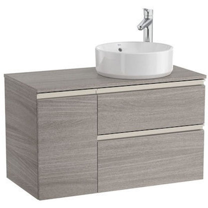 The Gap Masca lavoar baie suspendata cu 2 sertare si o usa, dreapta 90x46xH54 cm, maro