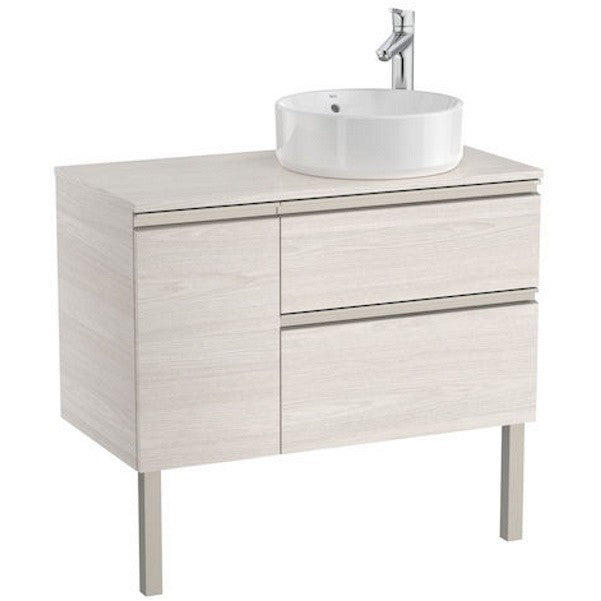 The Gap Masca lavoar baie suspendata cu 2 sertare si o usa, dreapta 90x46xH54 cm, bej