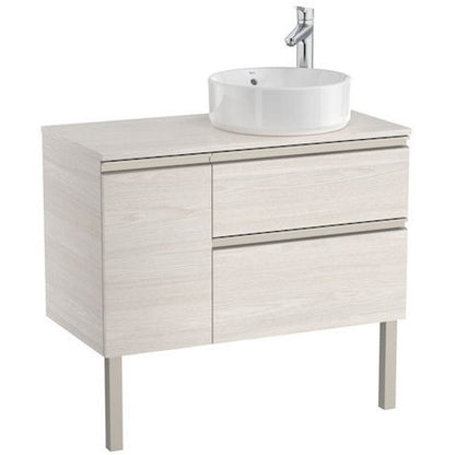 The Gap Masca lavoar baie suspendata cu 2 sertare si o usa, dreapta 90x46xH54 cm, bej