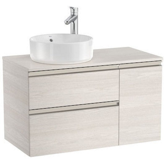 The Gap Masca lavoar baie suspendata cu 2 sertare si o usa, stanga 90x46xH54 cm, bej