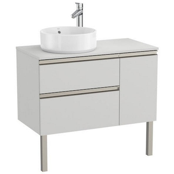 The Gap Masca lavoar baie suspendata cu 2 sertare si o usa, stanga 90x46xH54 cm, gri mat