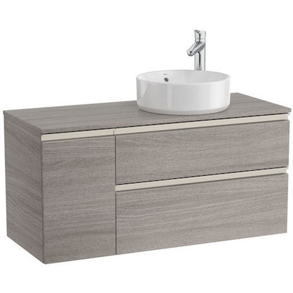 The Gap Masca lavoar baie suspendata cu 2 sertare si o usa, dreapta 110x46xH54 cm, maro