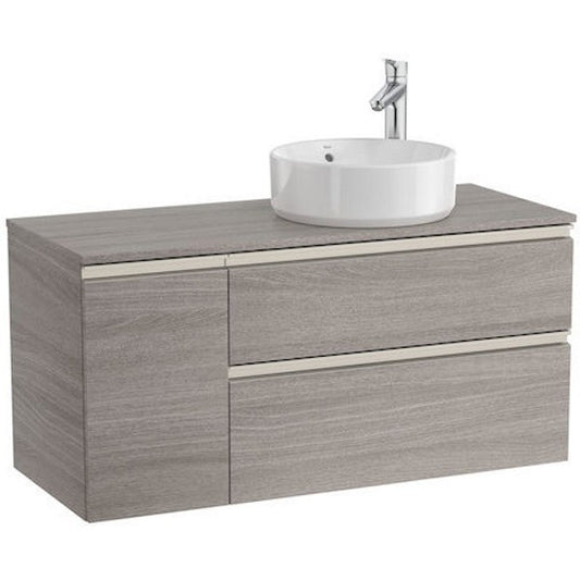 The Gap Masca lavoar baie suspendata cu 2 sertare si o usa, dreapta 110x46xH54 cm, maro