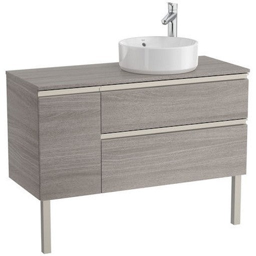 The Gap Masca lavoar baie suspendata cu 2 sertare si o usa, dreapta 110x46xH54 cm, maro