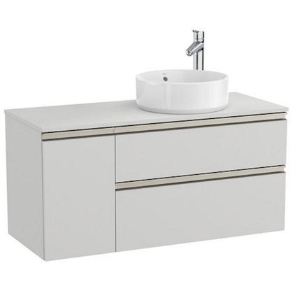 The Gap Masca lavoar baie suspendata cu 2 sertare si o usa, dreapta 110x46xH54 cm, gri mat