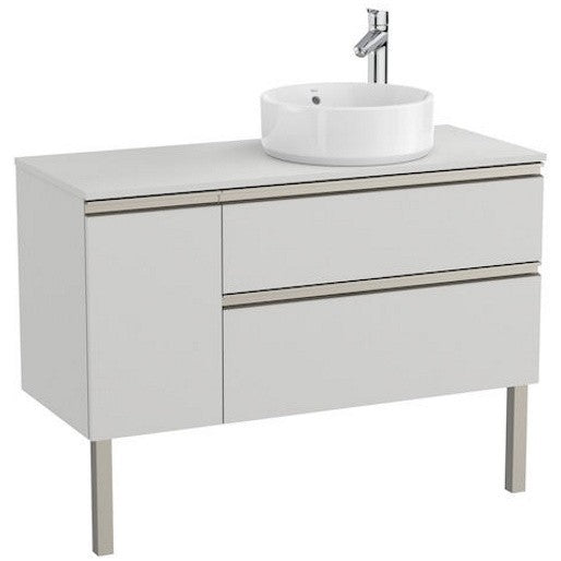 The Gap Masca lavoar baie suspendata cu 2 sertare si o usa, dreapta 110x46xH54 cm, gri mat