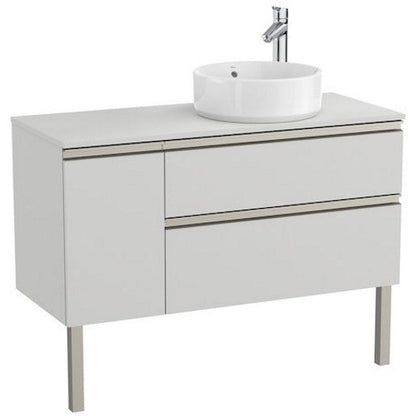 The Gap Masca lavoar baie suspendata cu 2 sertare si o usa, dreapta 110x46xH54 cm, gri mat