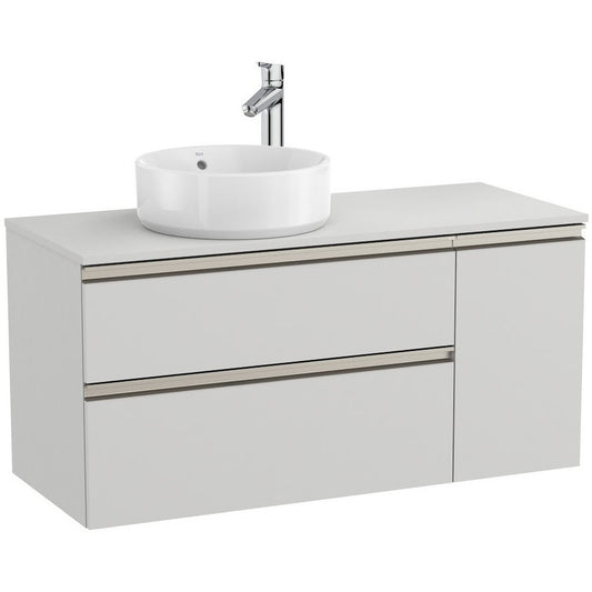 The Gap Masca lavoar baie suspendata cu 2 sertare si o usa, stanga 110x46xH54 cm, gri mat