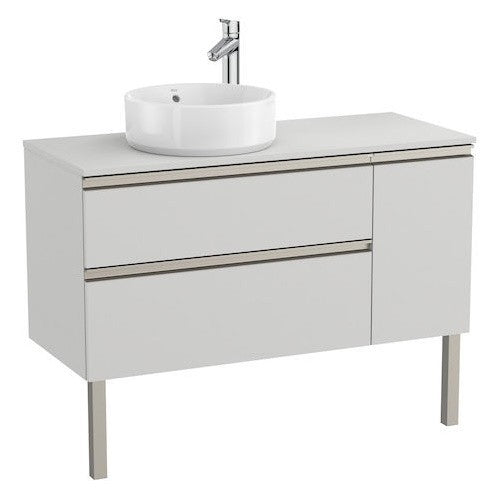 The Gap Masca lavoar baie suspendata cu 2 sertare si o usa, stanga 110x46xH54 cm, gri mat