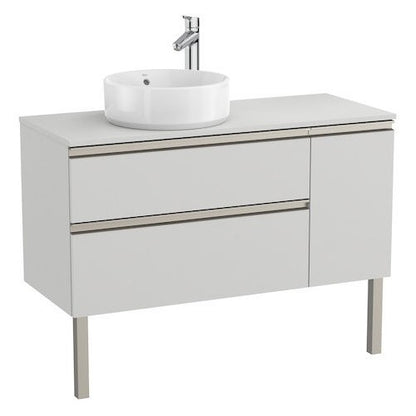 The Gap Masca lavoar baie suspendata cu 2 sertare si o usa, stanga 110x46xH54 cm, gri mat