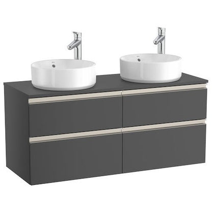 The Gap Masca lavoar baie suspendata cu 4 sertare 120x46xH54 cm, antracit lucios