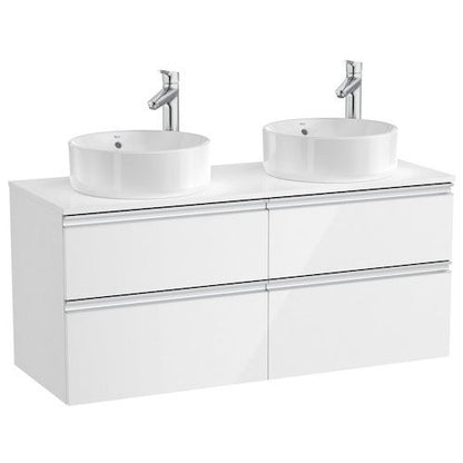 The Gap Masca lavoar baie suspendata cu 4 sertare 120x46xH54 cm, alb lucios