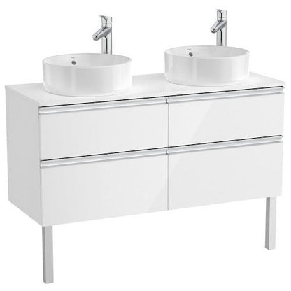 The Gap Masca lavoar baie suspendata cu 4 sertare 120x46xH54 cm, alb lucios