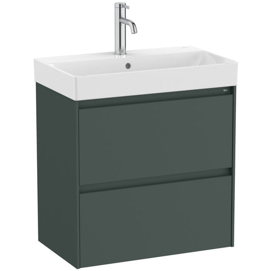 Ona Set mobilier baie (masca si lavoar)  60x36xH65 cm, verde mat