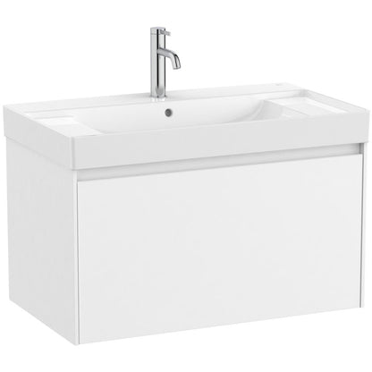 Ona Set mobilier baie (masca si lavoar)  80x46xH50 cm, alb mat