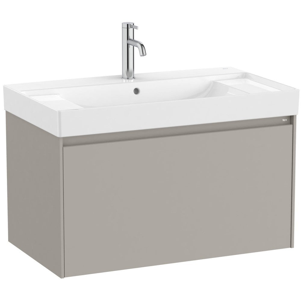 Ona Set mobilier baie (masca si lavoar)  80x46xH50 cm, gri mat