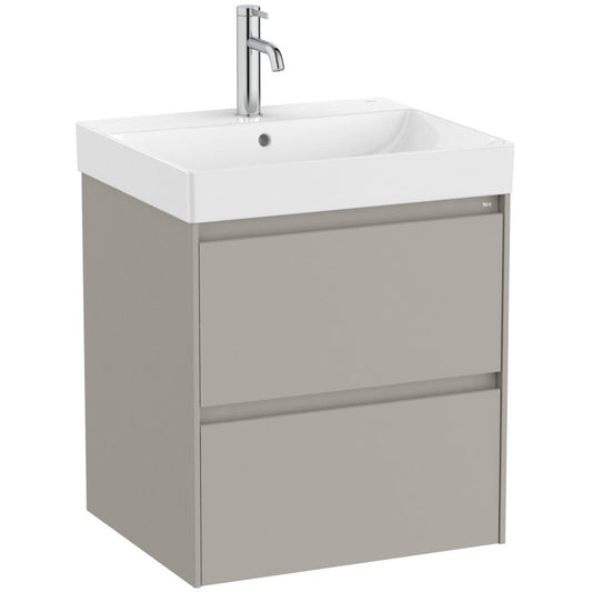 Ona Set mobilier baie (masca si lavoar)  55x46xH65 cm, gri mat