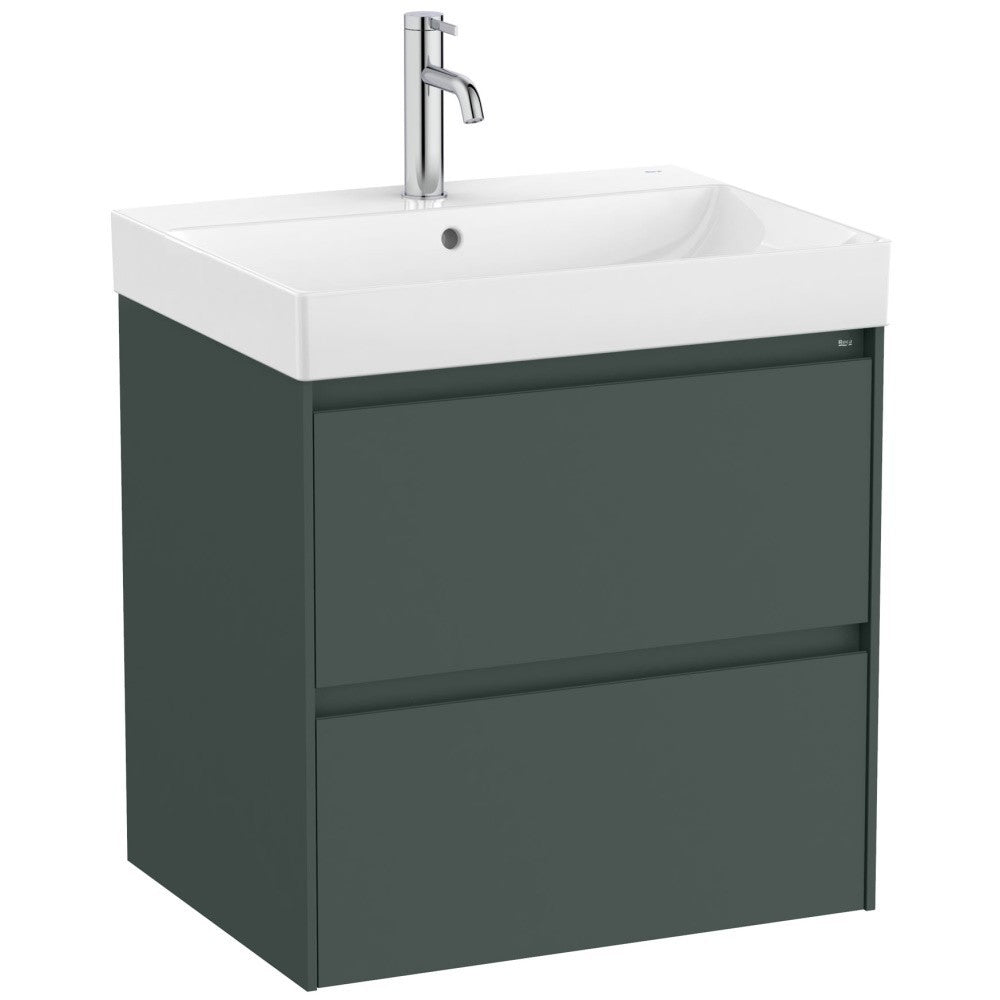 Ona Set mobilier baie (masca si lavoar)  60x46xH65 cm, verde mat