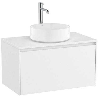 Ona  Masca lavoar baie cu blat si 1 sertar 79x46 cm, alb mat