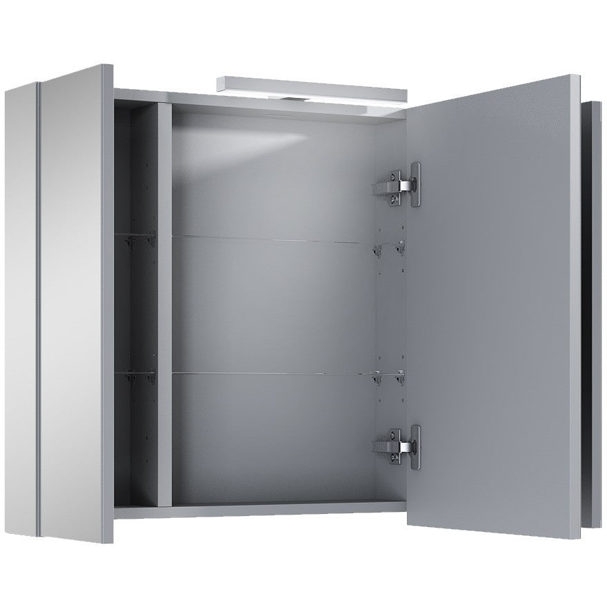 Victoria-B Dulap baie cu oglinda si iluminare LED 81x13xH62 cm