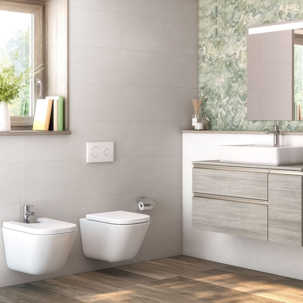 The Gap Square Set Bideu suspendat cu cadru montaj 35x54 cm