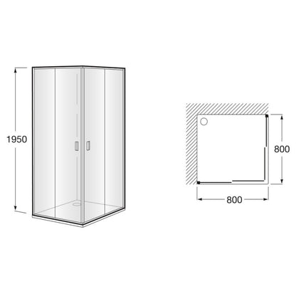 Victoria  Panou dus - usa glisanta 80 cm