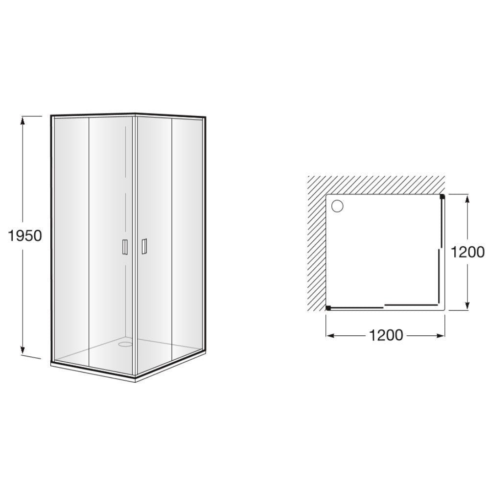 Victoria  Panou dus - usa glisanta 120 cm