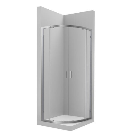 Victoria Cabina dus semirotunda cu usi glisante  100x100 cm