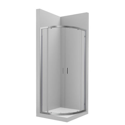 Victoria Cabina dus semirotunda cu usi glisante  80x80 cm