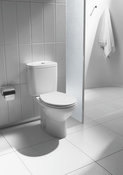 Victoria Set promo Vas WC pe pardoseala cu rezervor aparent si capac  36x67 cm evacuare verticala