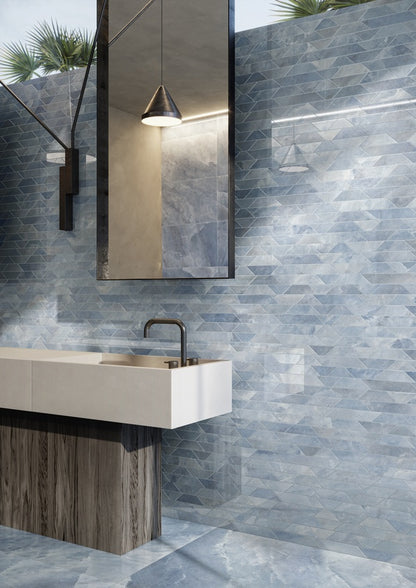 ARCHISALT MOSAICO TRAPEZI BLUE  LUCIOS 29.7X53.8