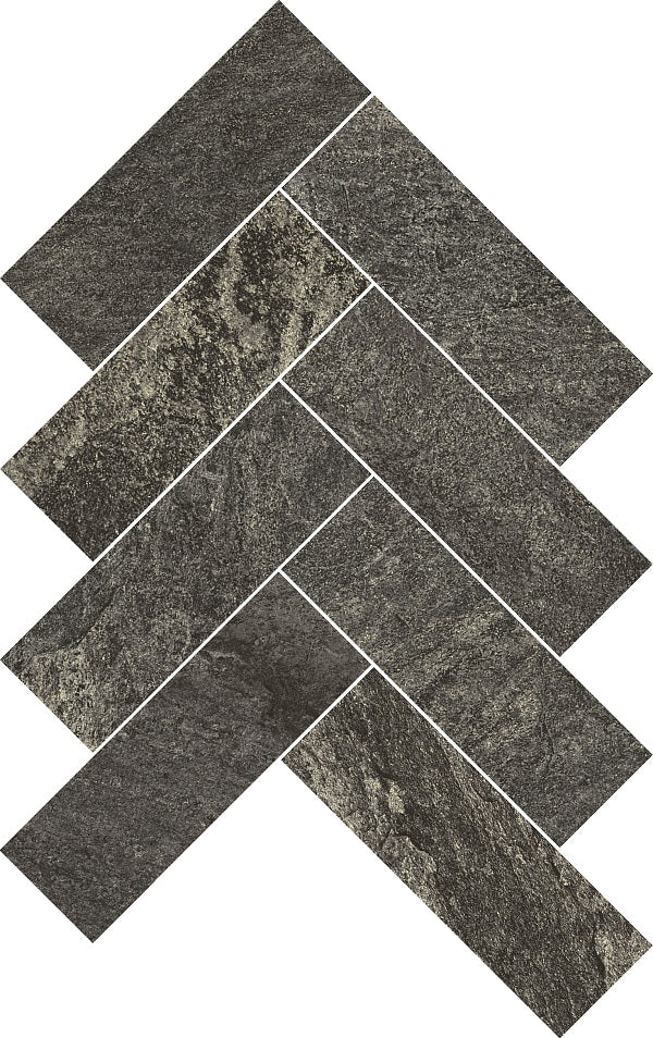 SLATESTONE HERRINGBONE 5X15 T8 COAL NATURAL 21.5X29.4