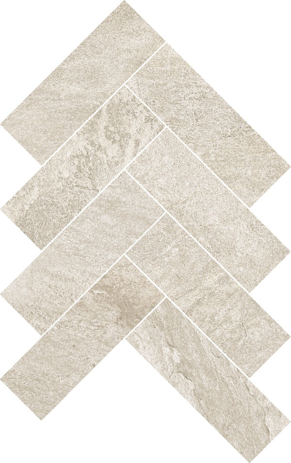 SLATESTONE HERRINGBONE 5X15 T8 WHITE NATURAL 21.5X29.4