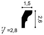 Cornisa DUROPOLYMER CX111