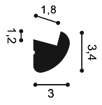 Cornisa Lumina indirecta FLEX CX188F