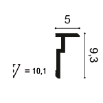 Cornisa DUROPOLYMER CX197