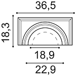 Jumatate capitel DUROPOLYMER K1111