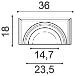 Jumatate capitel DUROPOLYMER K1121