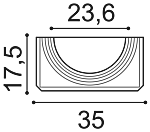 Jumatate piedestal PUROTOUCH K1131