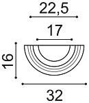 Jumatate piedestal DUROPOLYMER K1151
