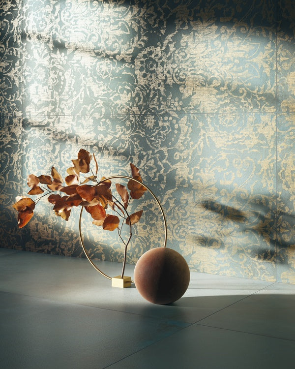 FRESCO DAMASK FRESCO GREEN NATURAL 60X120
