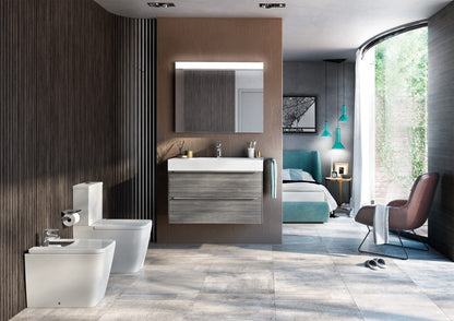 INSPIRA Lavoar baie suspendat, alb mat  Square 100x49 cm