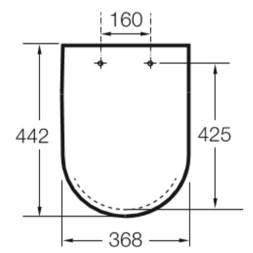 INSPIRA  Round Capac WC soft close, alb (pearl)