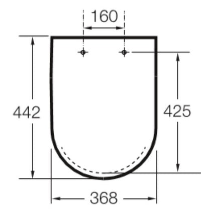INSPIRA  Round Capac WC soft close, alb (pearl)