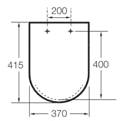 INSPIRA  Round Compact Capac WC soft close, maro (coffee)