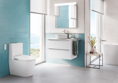 INSPIRA Lavoar baie pe blat, alb mat Round 37x37 cm