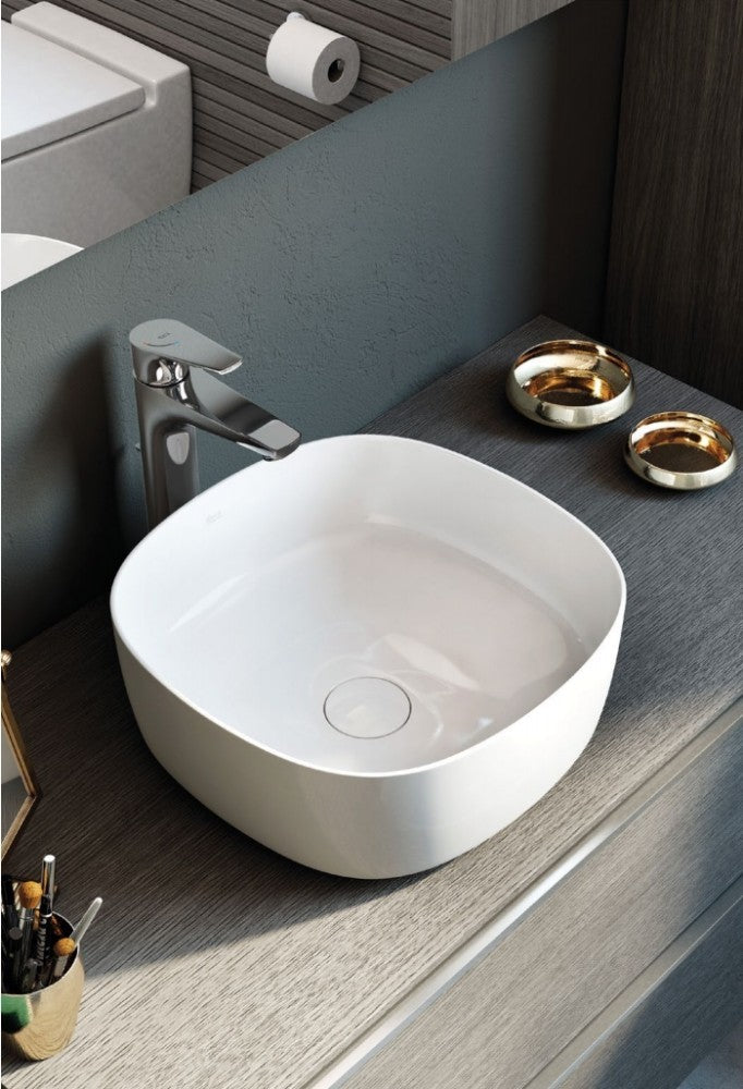 INSPIRA Lavoar baie pe blat, patrat  Soft 37x37 cm