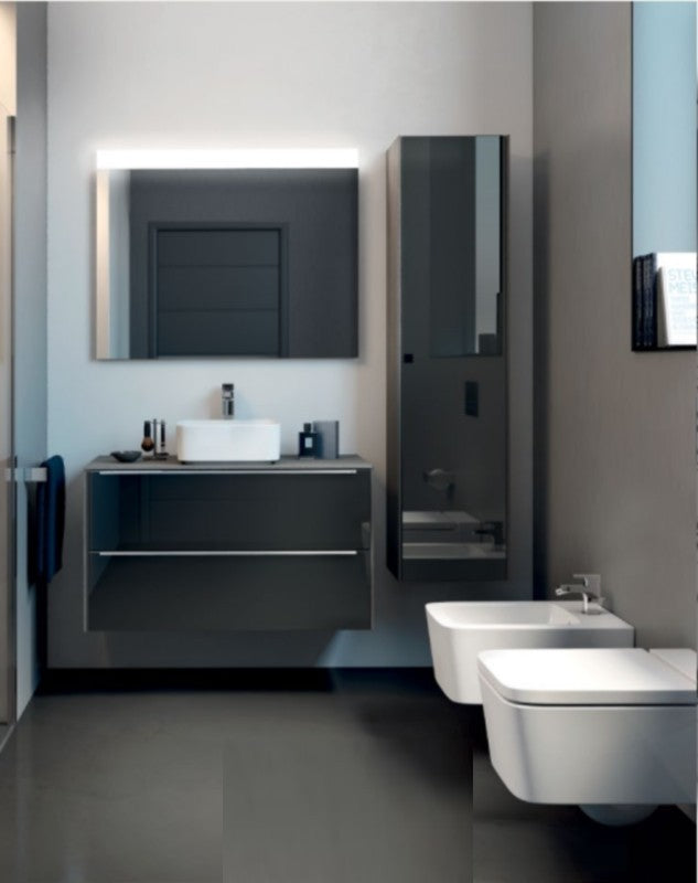 INSPIRA Lavoar baie pe blat, patrat  Square 37x37 cm